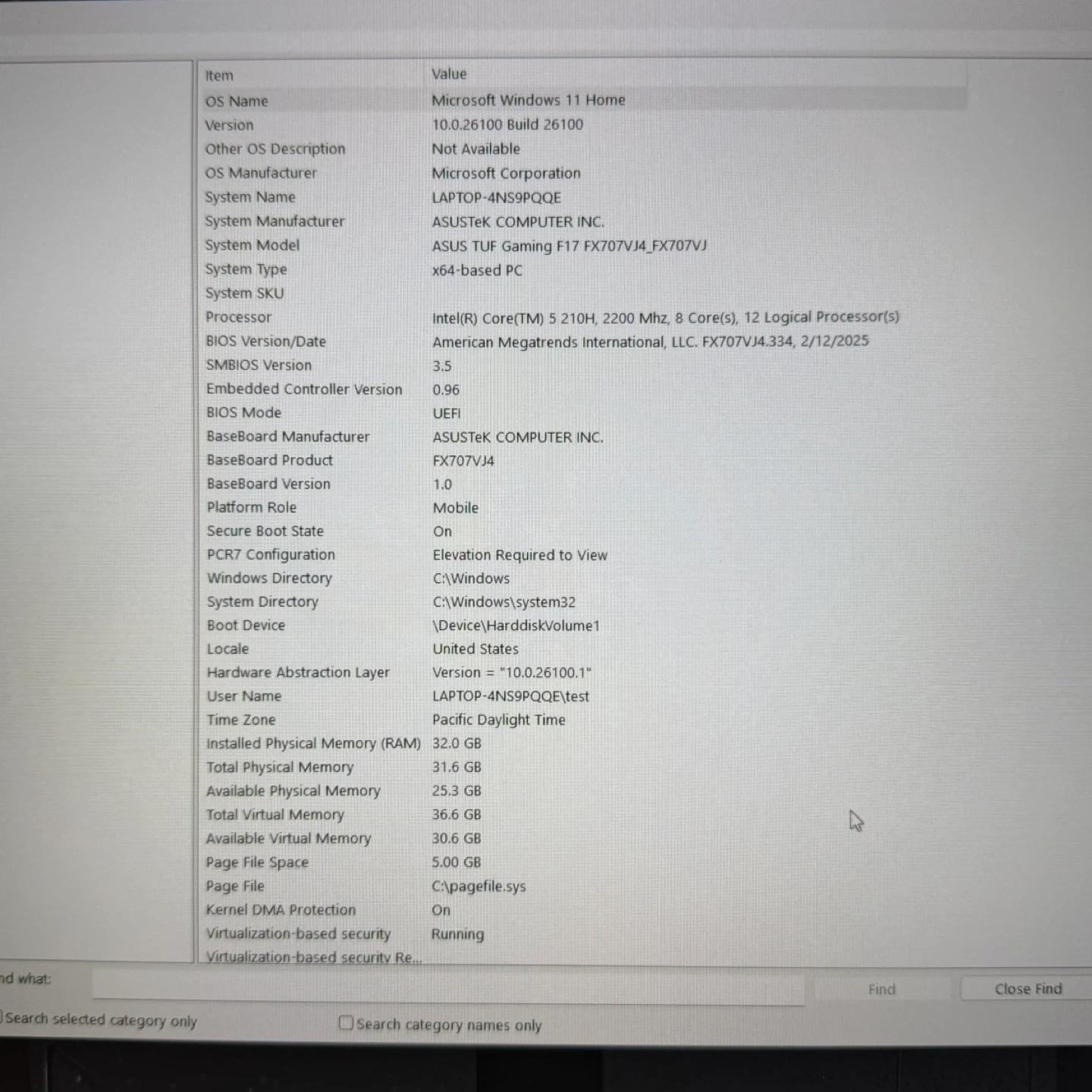 ASUS TUF Gaming F17 Laptop FX707V- New - photo 4