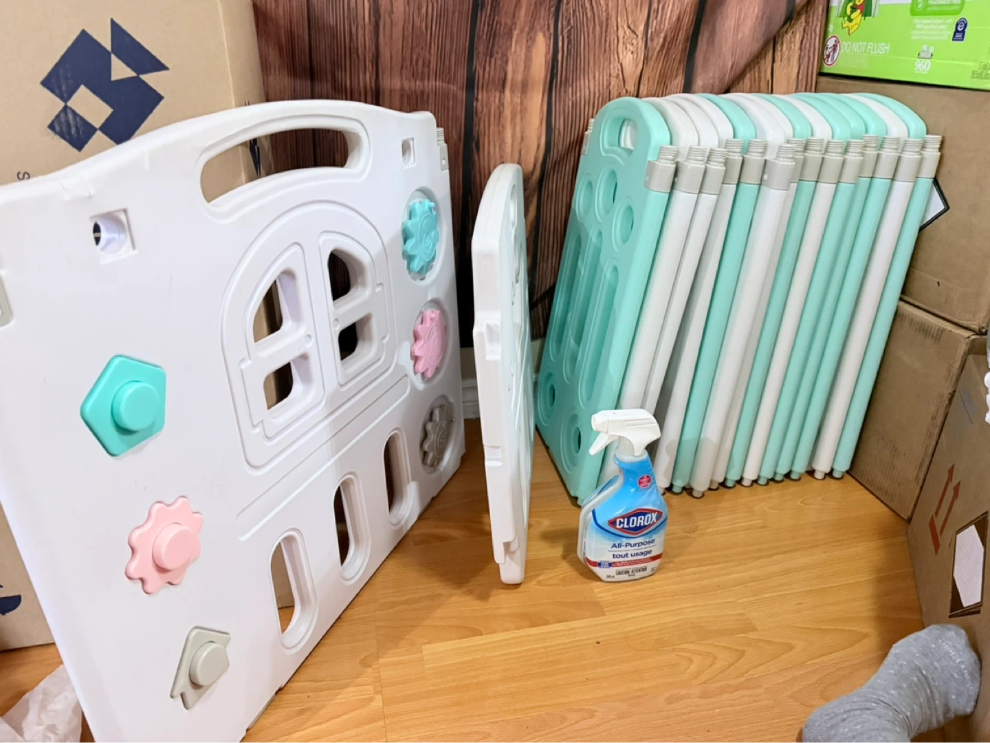 Toddler Playpen Panels and Poles Set - photo 3