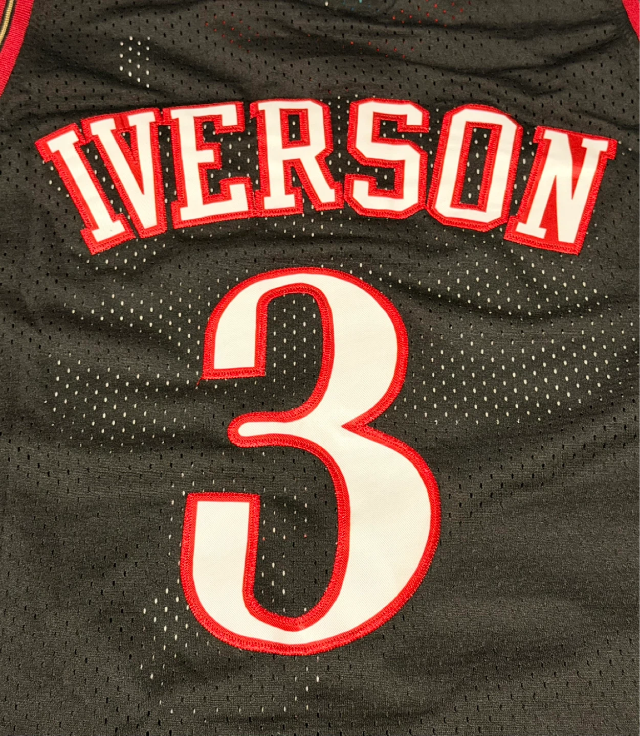 Allen Iverson Sixers Black Jersey Mens Large Retro NBA NEW - photo 4