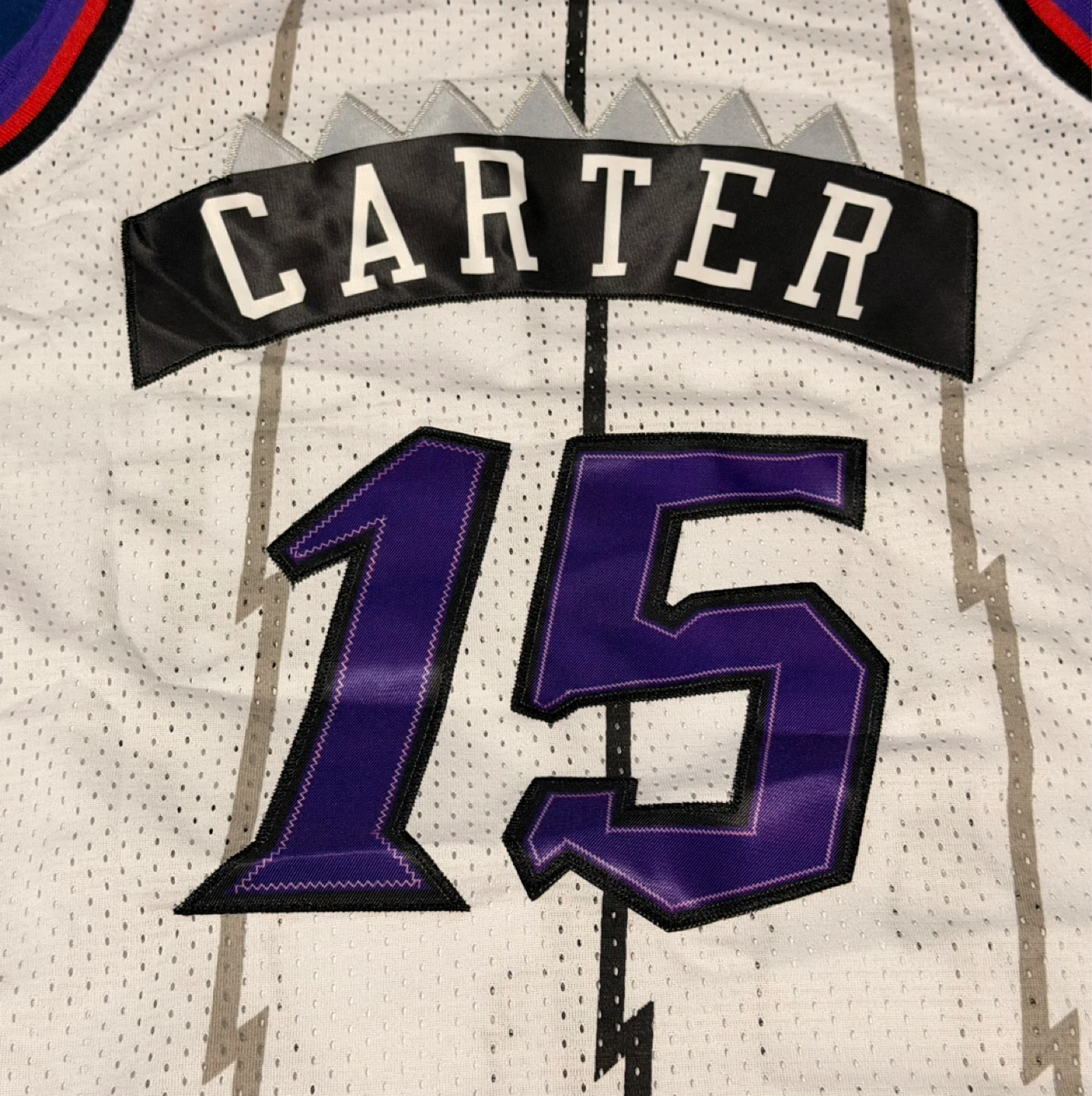 Vince Carter Raptors White Jersey #15 Retro Men’s Large - photo 4