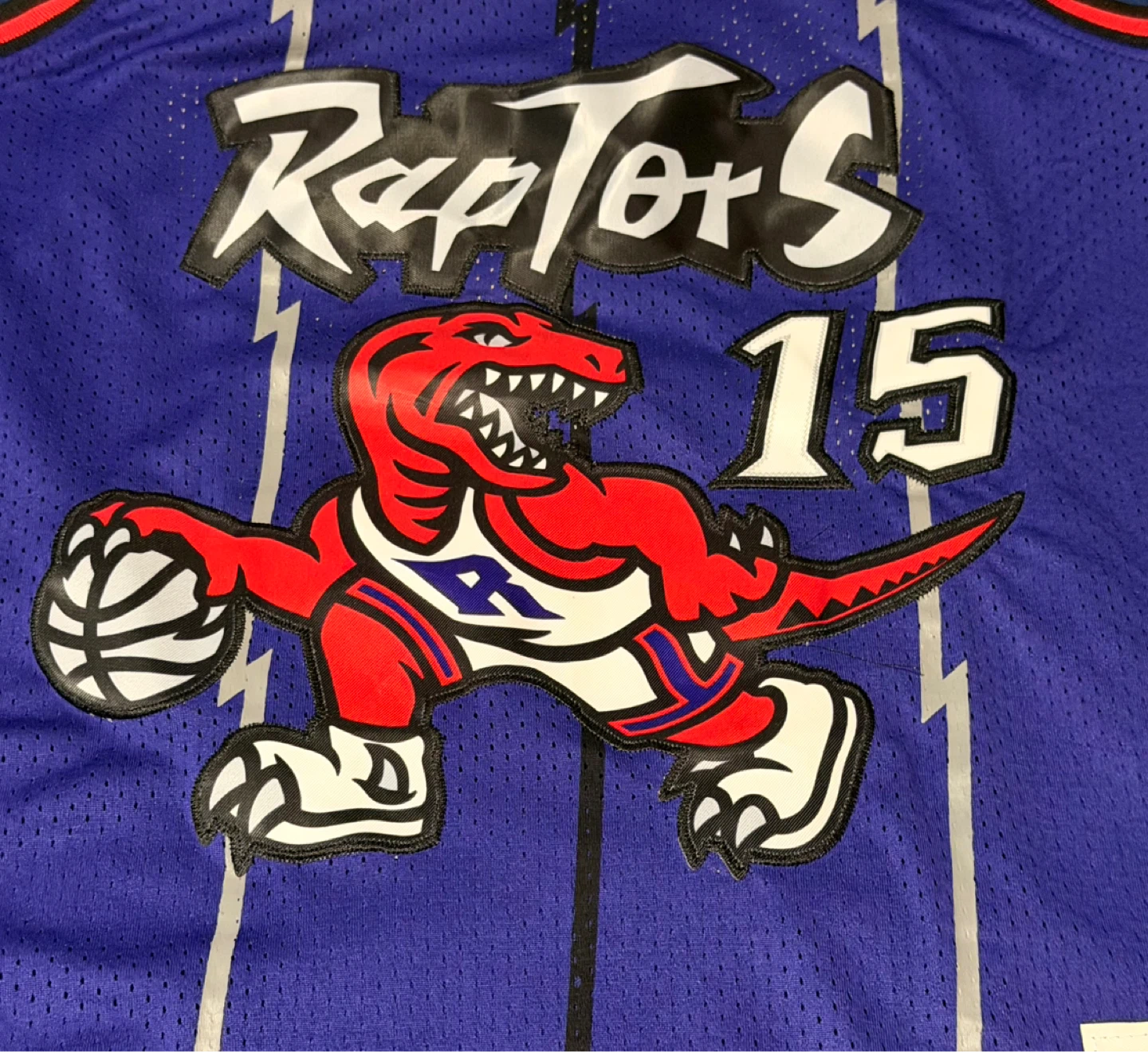 Vince Carter Raptors Purple Jersey #15 NBA Men’s Large, Medium - photo 3