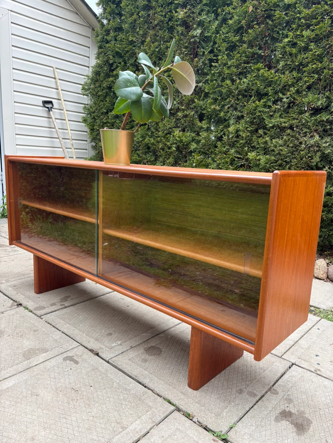 MCM Teak Display Cabinet - photo 3