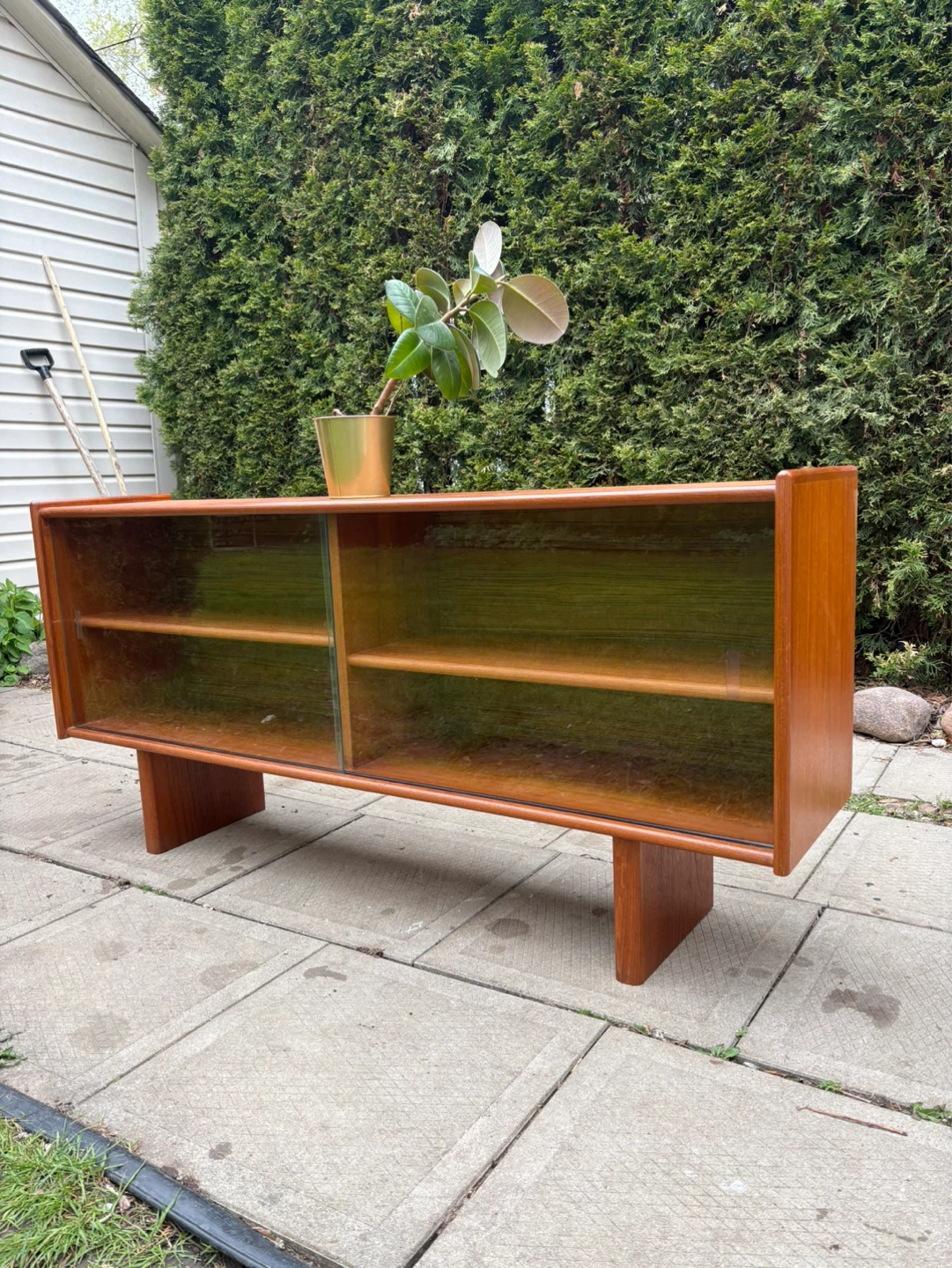 MCM Teak Display Cabinet - photo 4