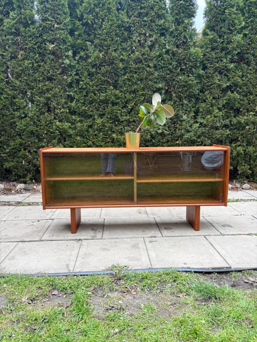 MCM Teak Display Cabinet