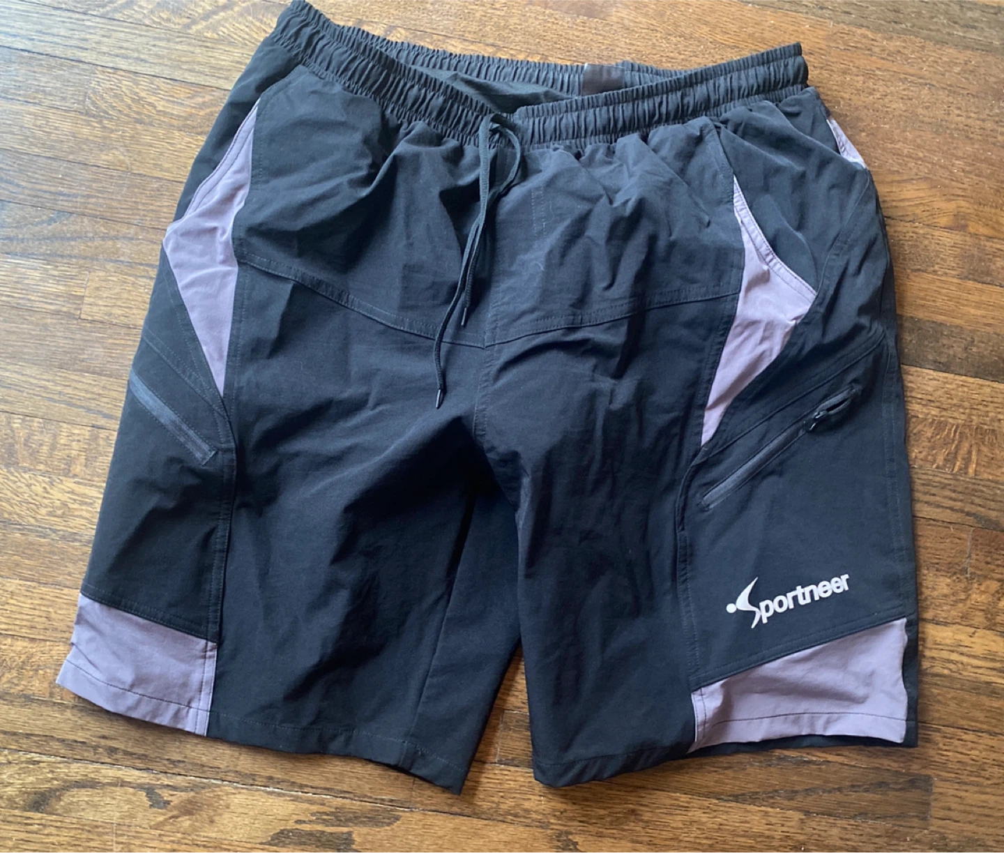 Sportneer Black Athletic Biking Shorts XL