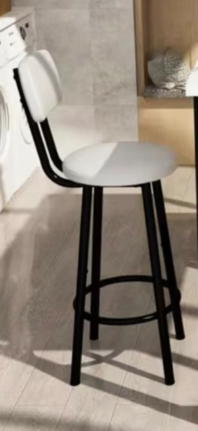 2 Brand New White Stools - photo 2