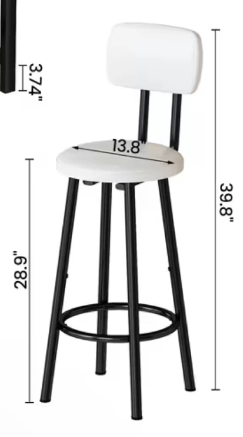 2 Brand New White Stools