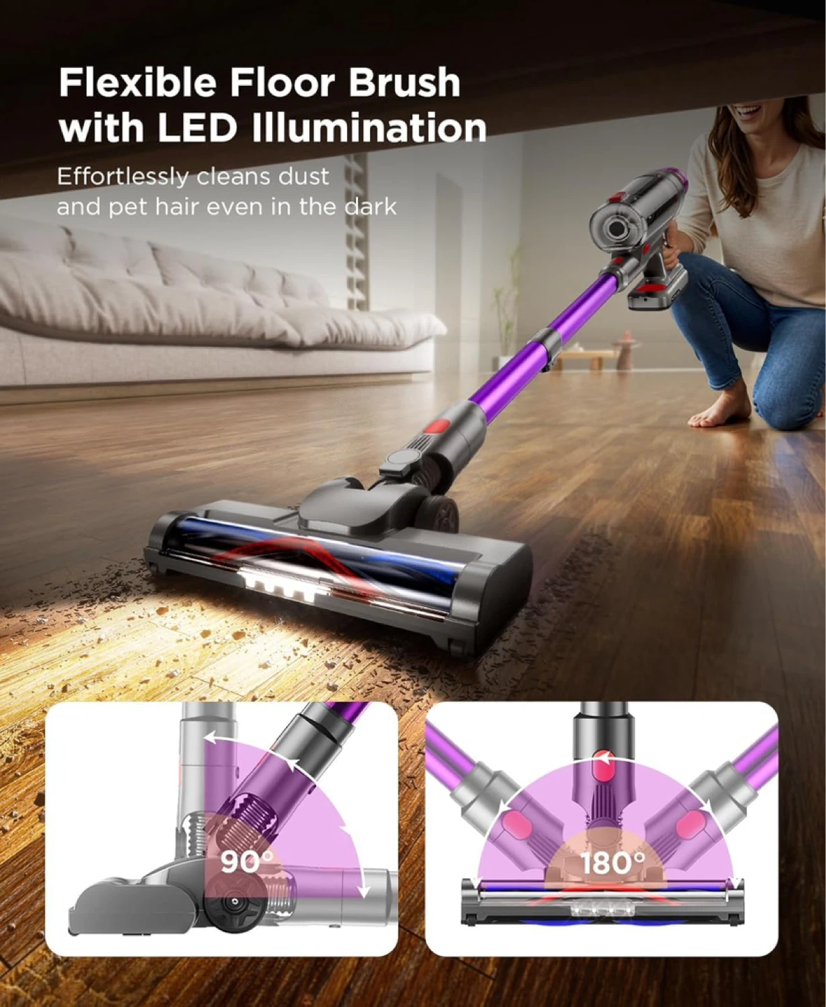 New Cordless Stick Vacuum Cleaner Powerful Suction - photo 4