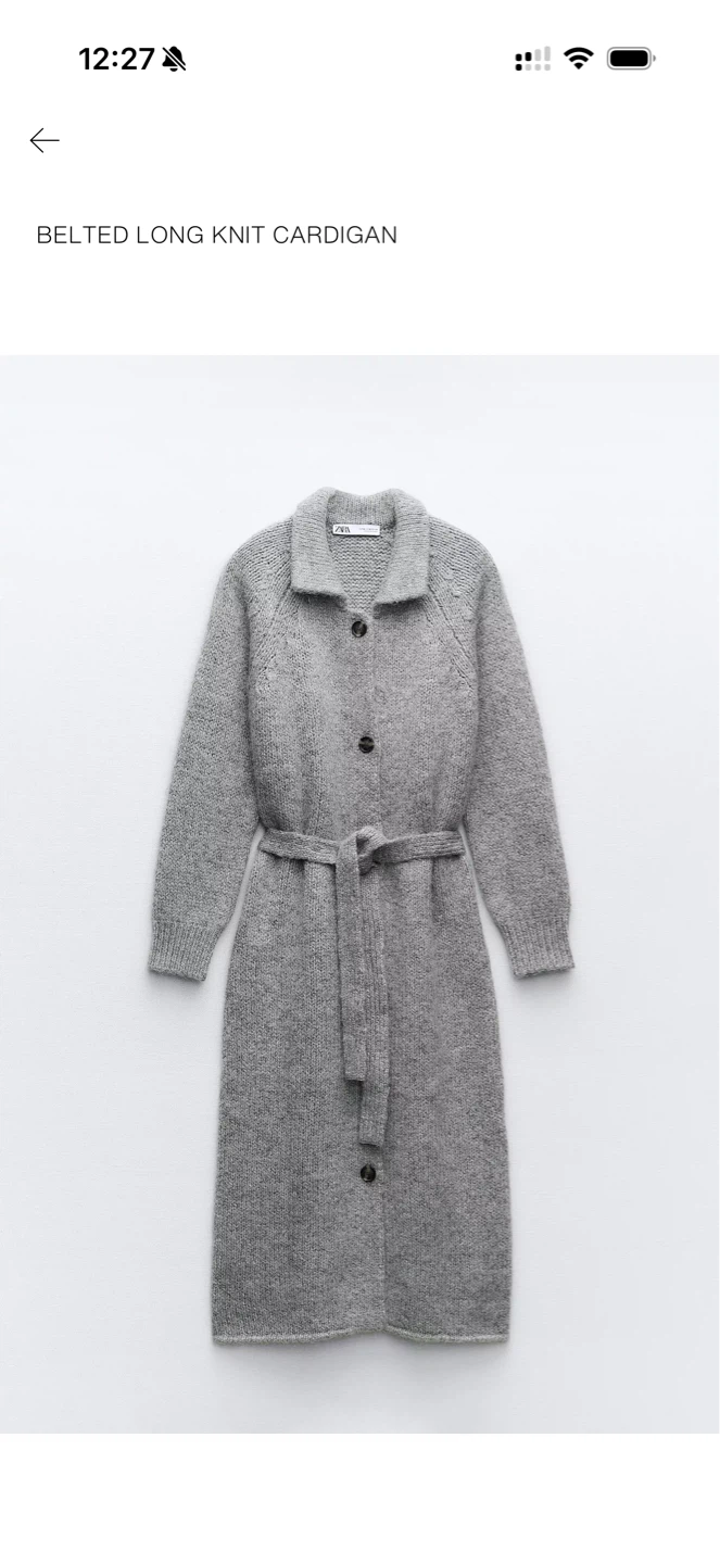 Zara Long Knit Cardigan
