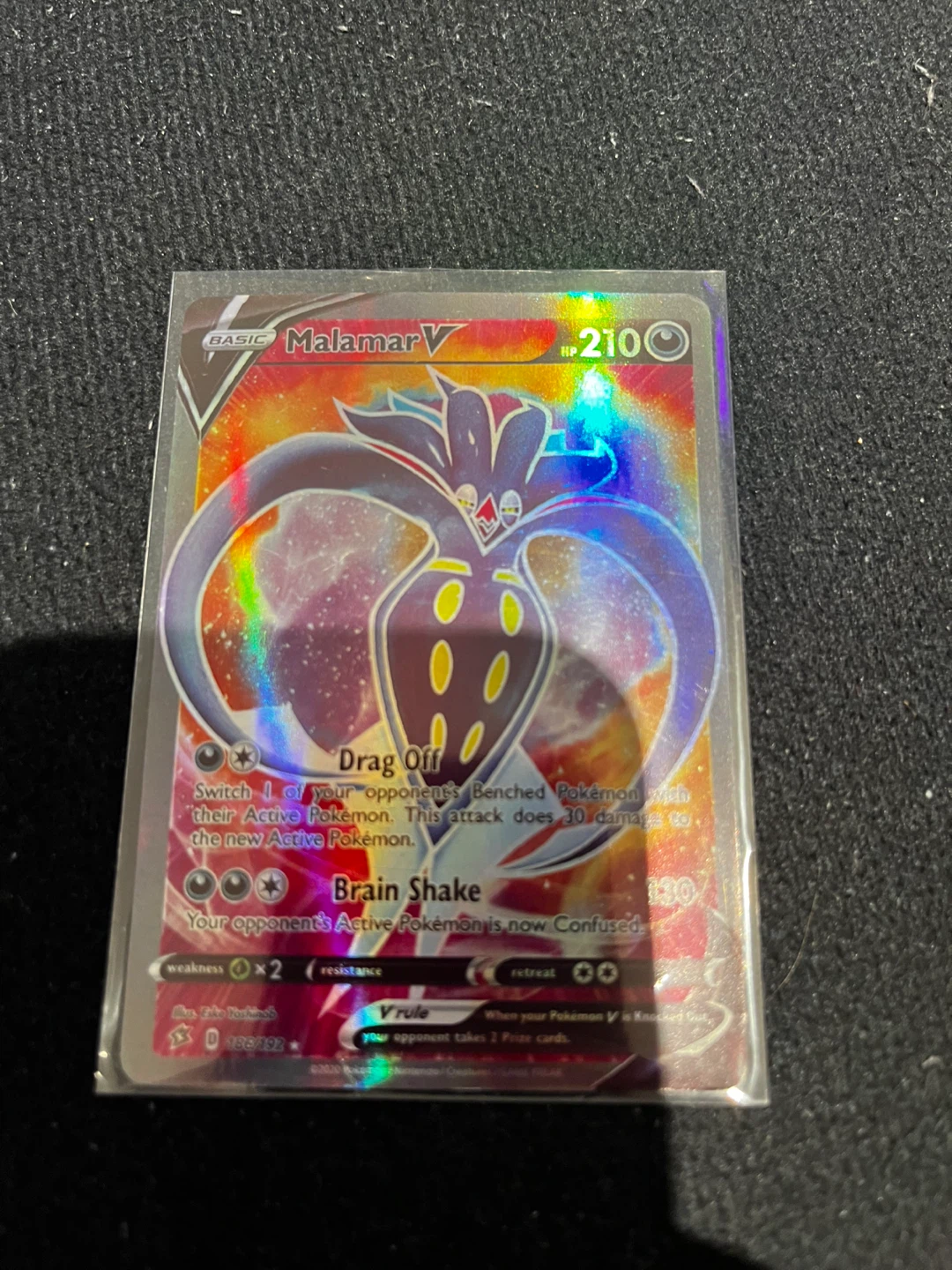 Malamar V Pokemon Card 210 HP
