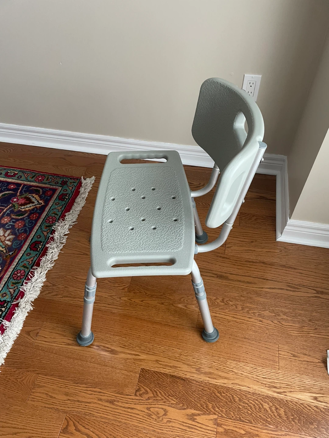 Adjustable Shower Chair with Back - photo 3