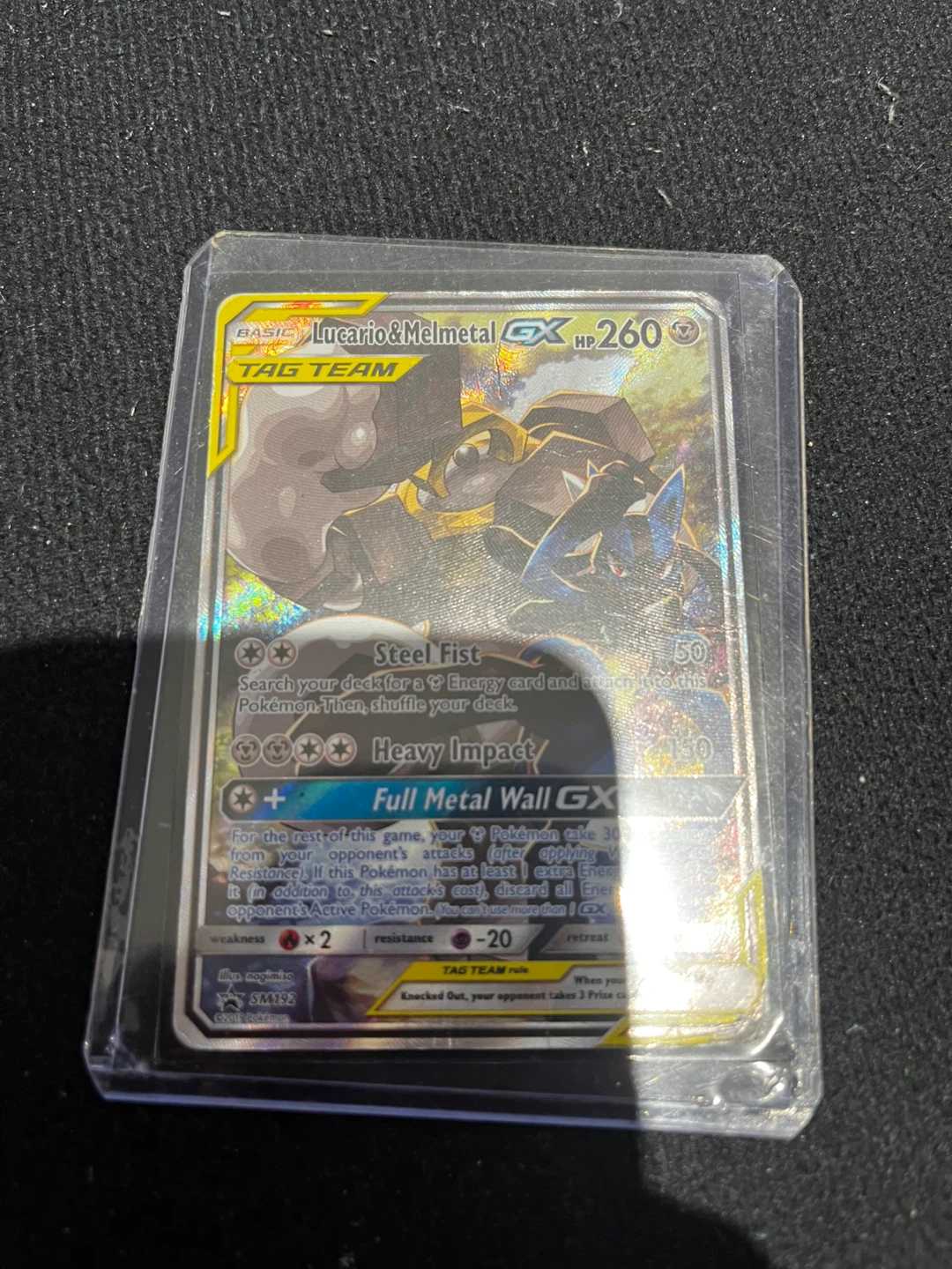 Pokémon Lucario & Melmetal GX TAG TEAM Card SM192