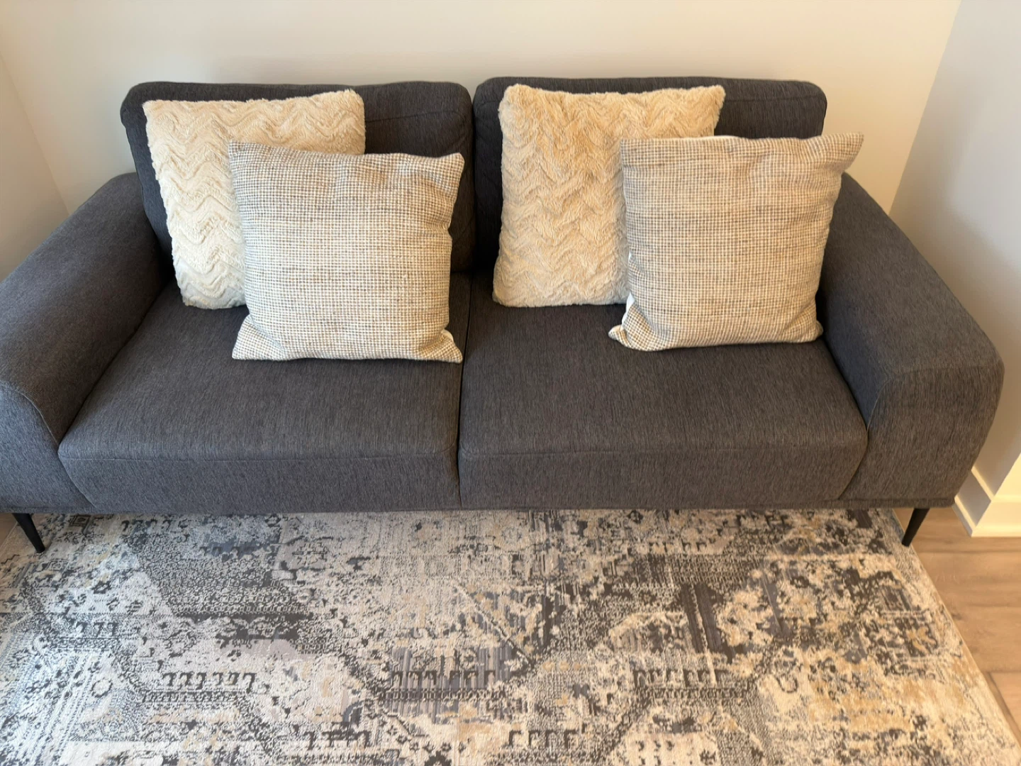 Dark Grey Sofa - 84" Wide - photo 2