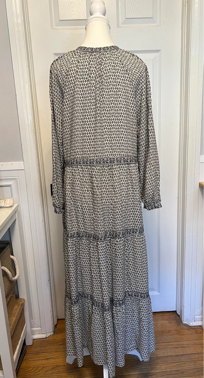 Tiered Maxi Dress with Floral Print - photo 3