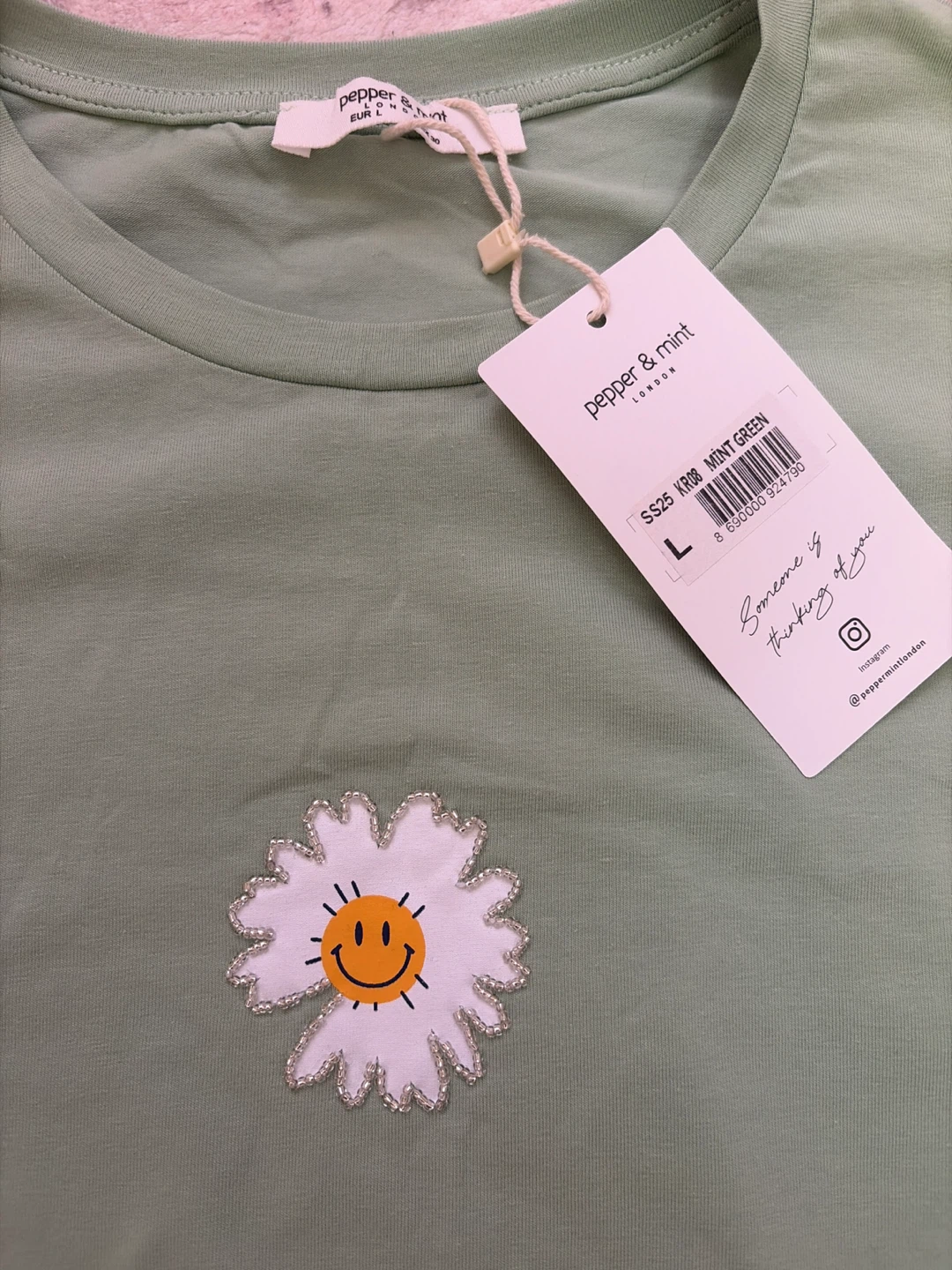 Green Daisy Tee - Size L - photo 2