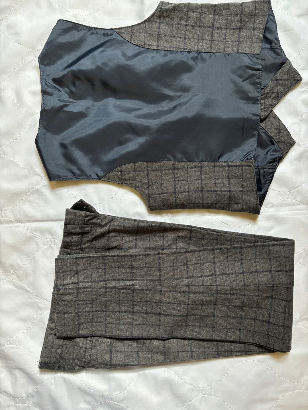 H&M Boys Plaid Vest and Pants Set - photo 2