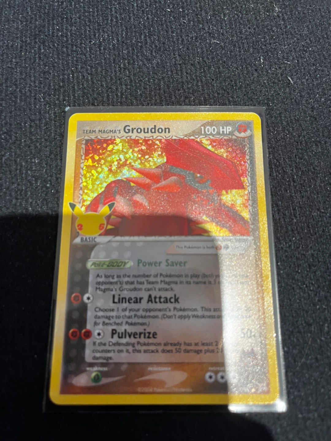 TEAM MAGMA'S Groudon Pokémon Card