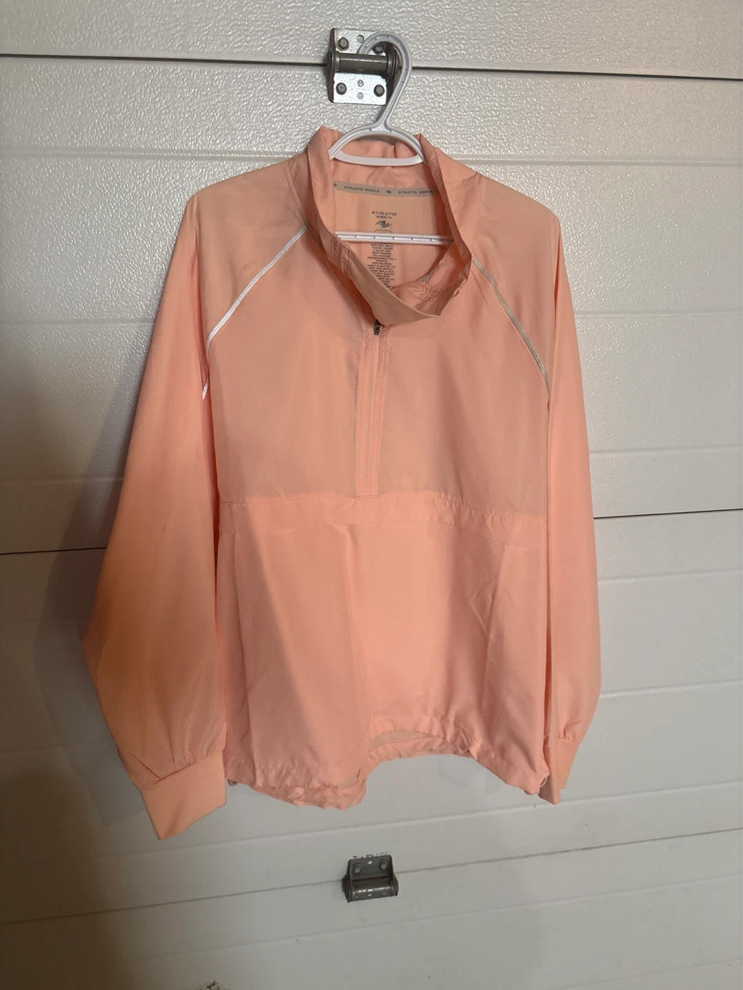 Athletic Works Peach Pullover Windbreaker Jacket