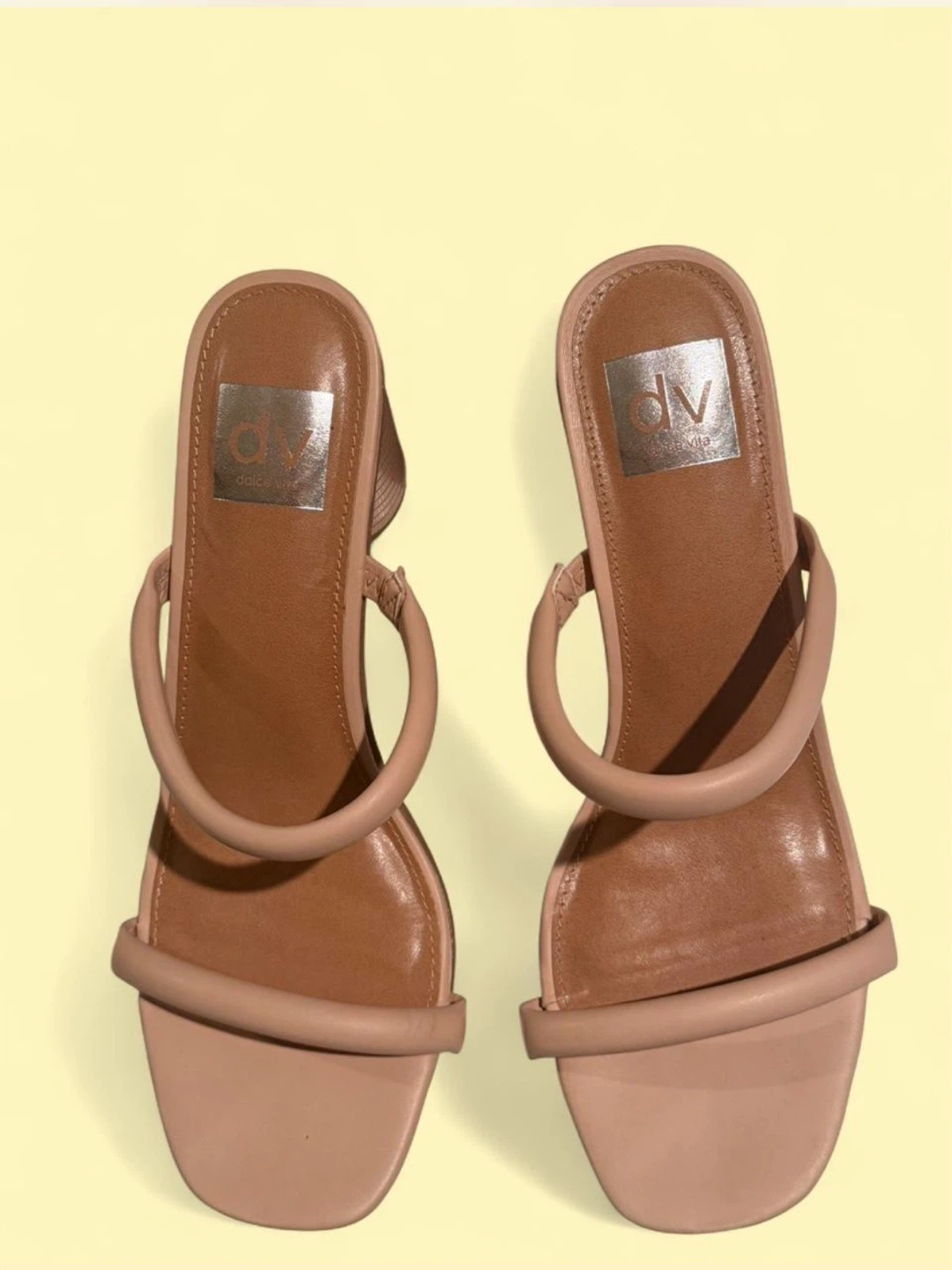 DV Dolce Vita Nude Block Heel Sandals