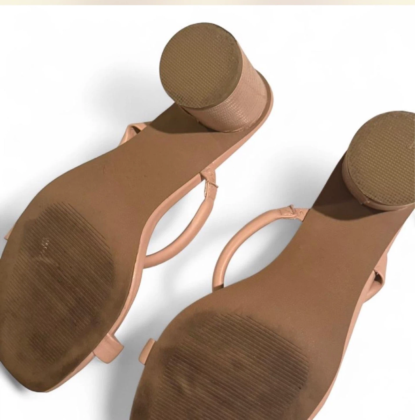 DV Dolce Vita Nude Block Heel Sandals - photo 3