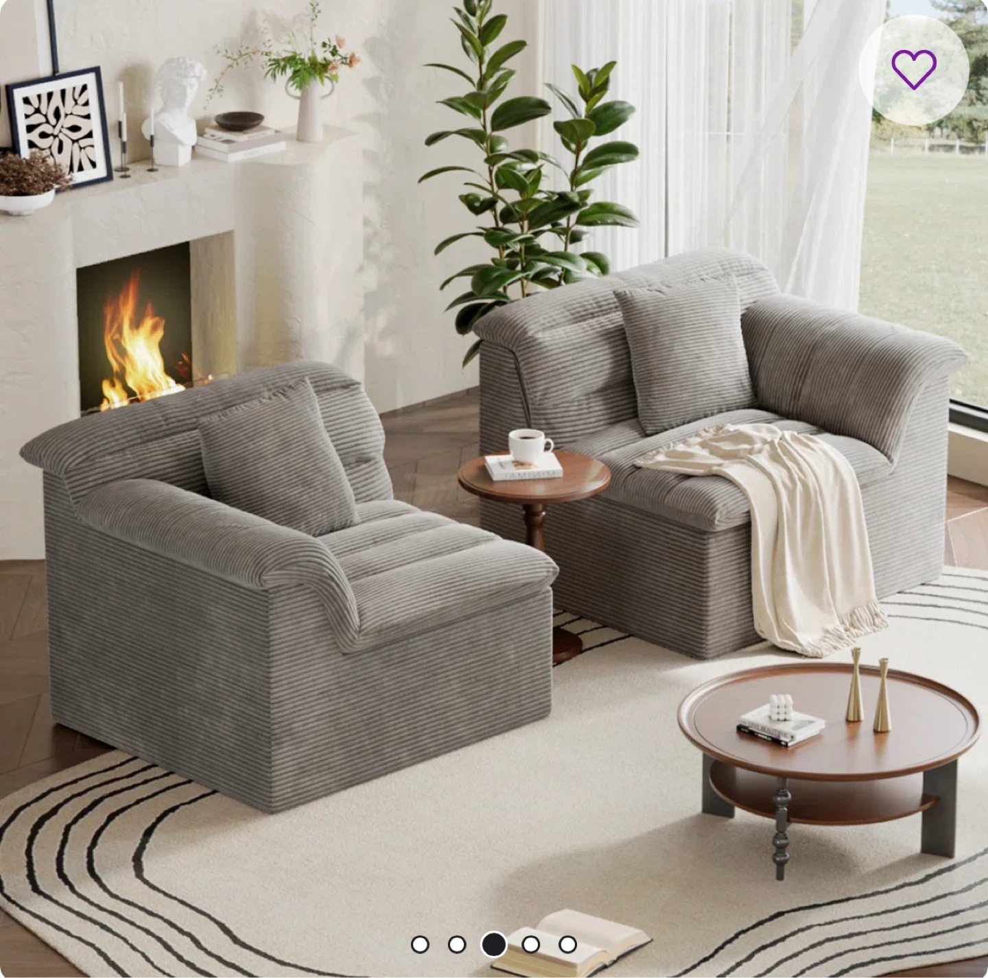 Brand New, IN BOX - “Boneless” Couch - 81" Corduroy - photo 4