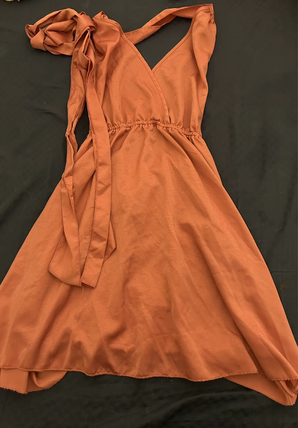2 new Satin Wrap Dresses
