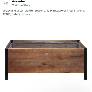 Grapevine Rectangular Planter Box - Natural Brown 37in