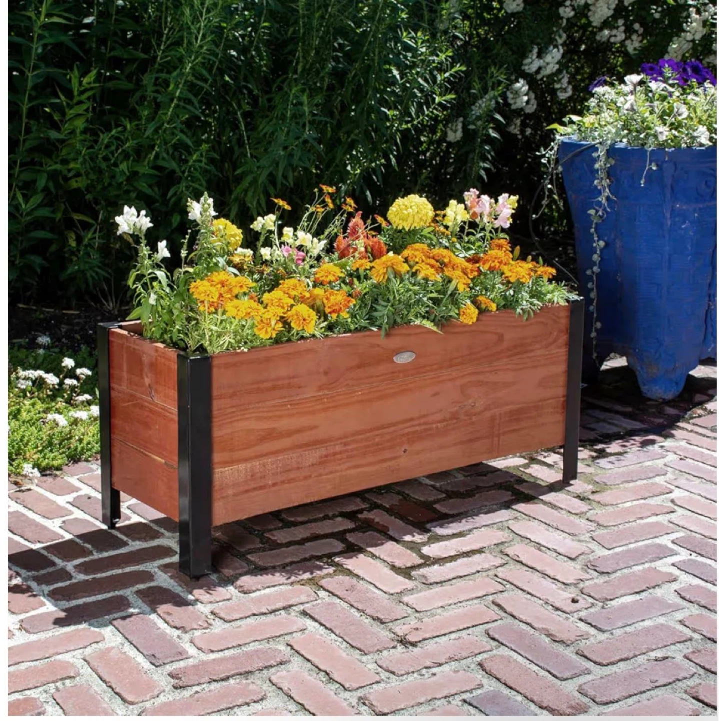 Grapevine Rectangular Planter Box - Natural Brown 37in - photo 4