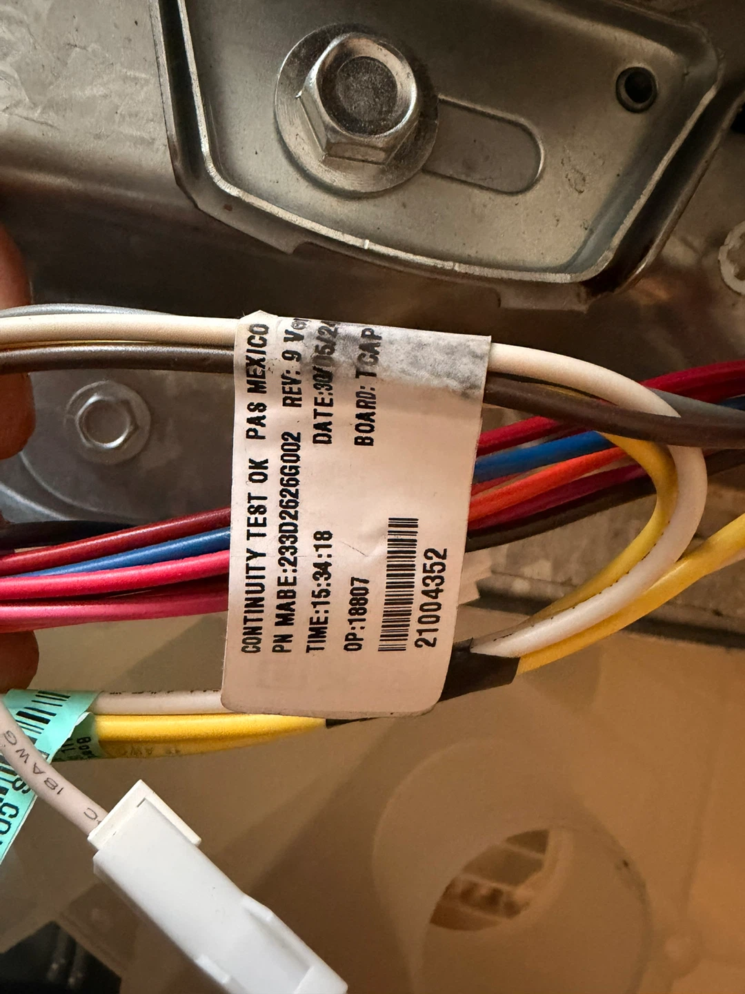 Mabe Washing Machine Motor and Tub Assembly - photo 3