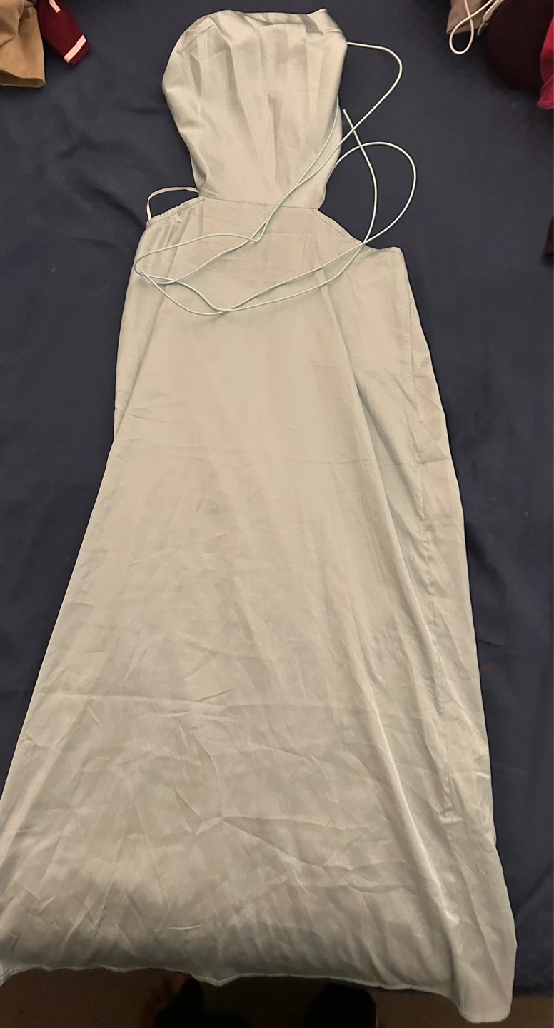New Light Blue Cutout Maxi Dress - photo 2