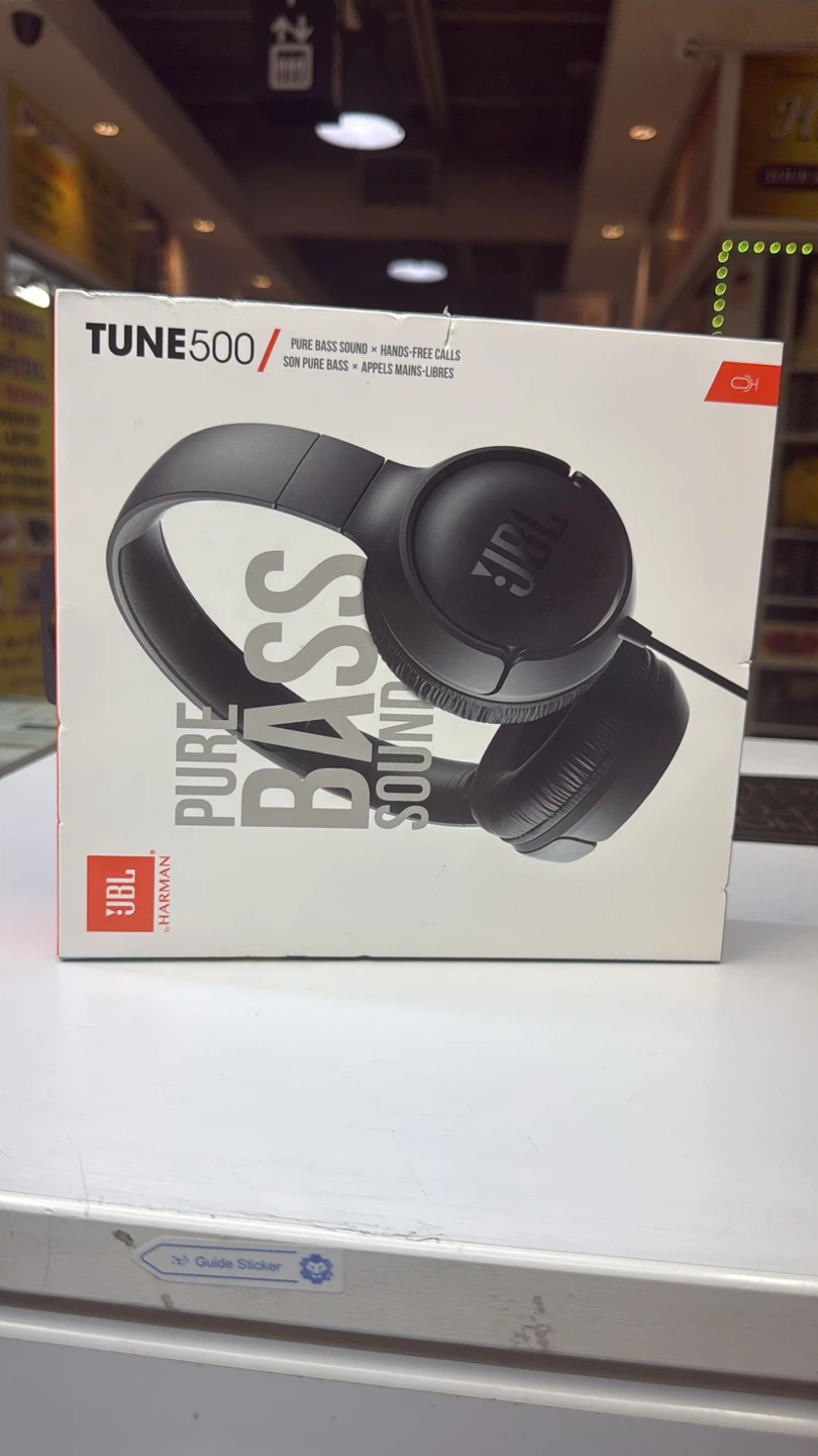 JBL TUNE500 Wired On-Ear Headphones - Black