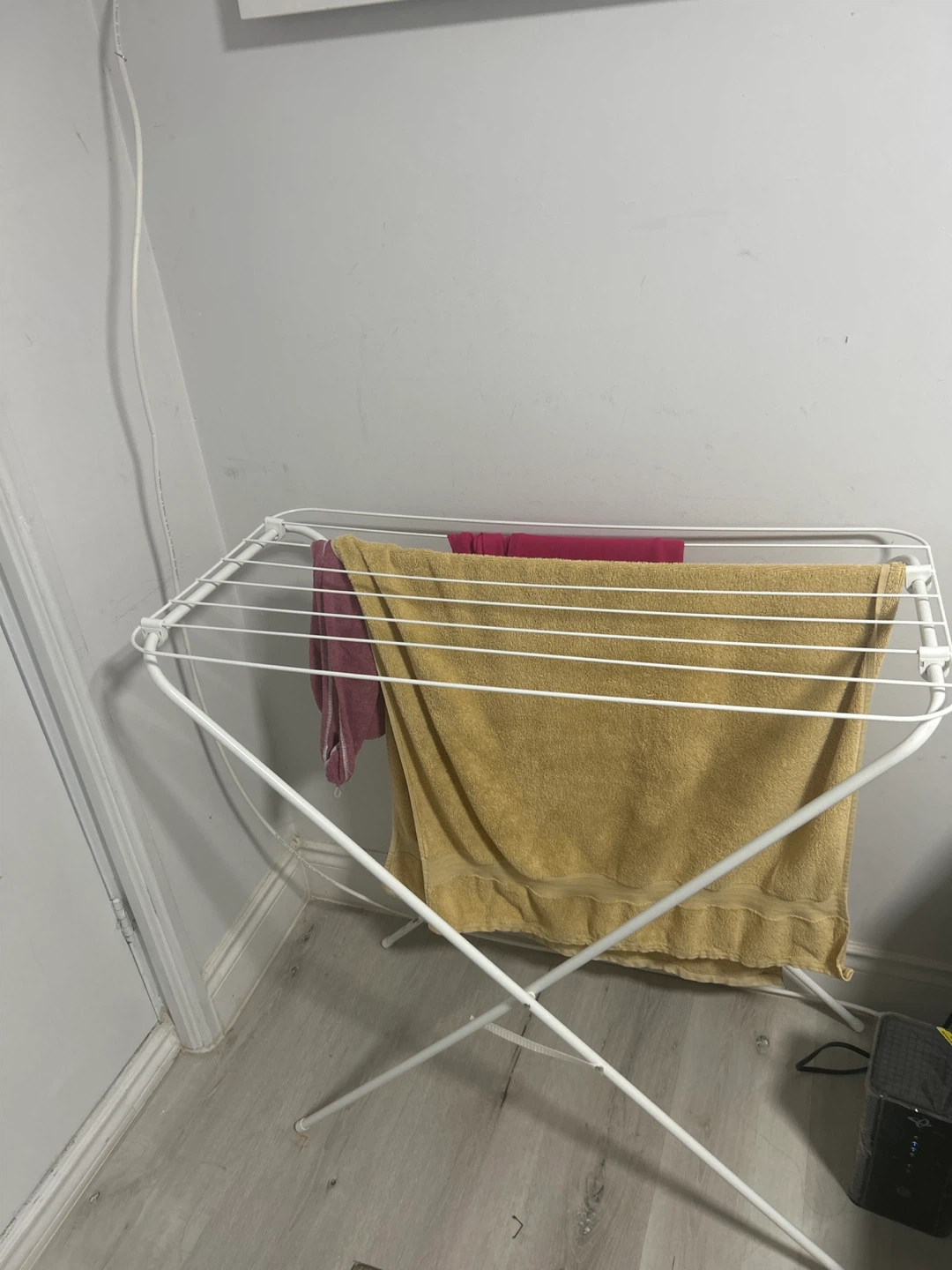 White Metal Folding Drying Rack