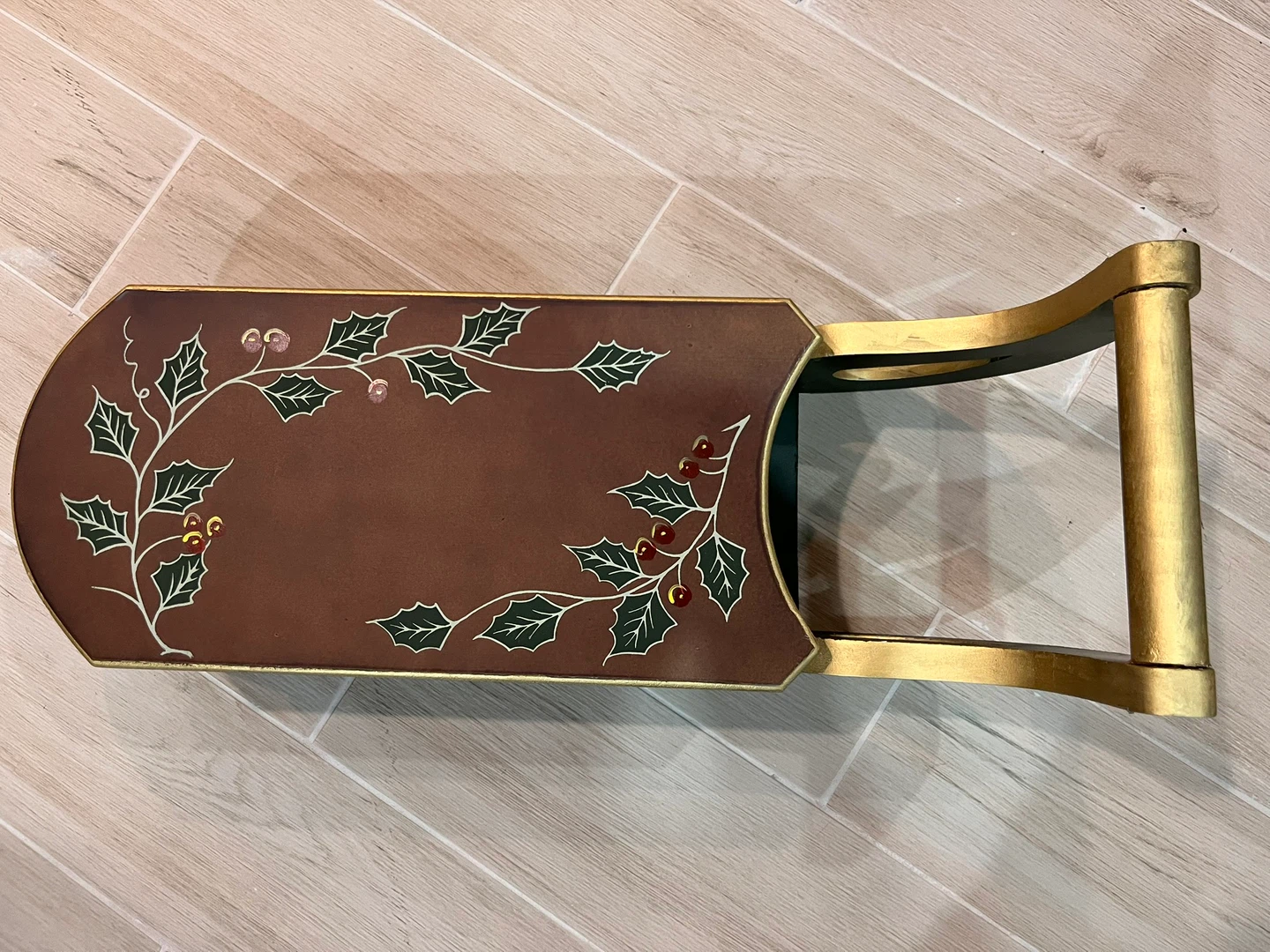 Decorative 23” Wood Sleigh Handpainted Christmas - photo 2