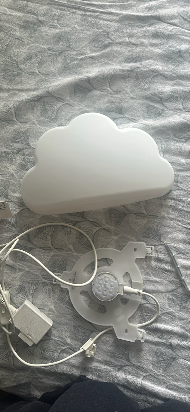Cloud shaped LED Lamp with power adapter - photo 2