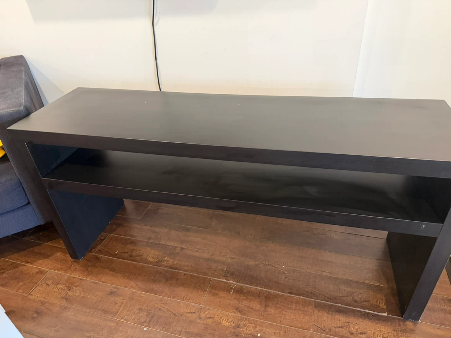 Dark Brown TV Stand with Shelf