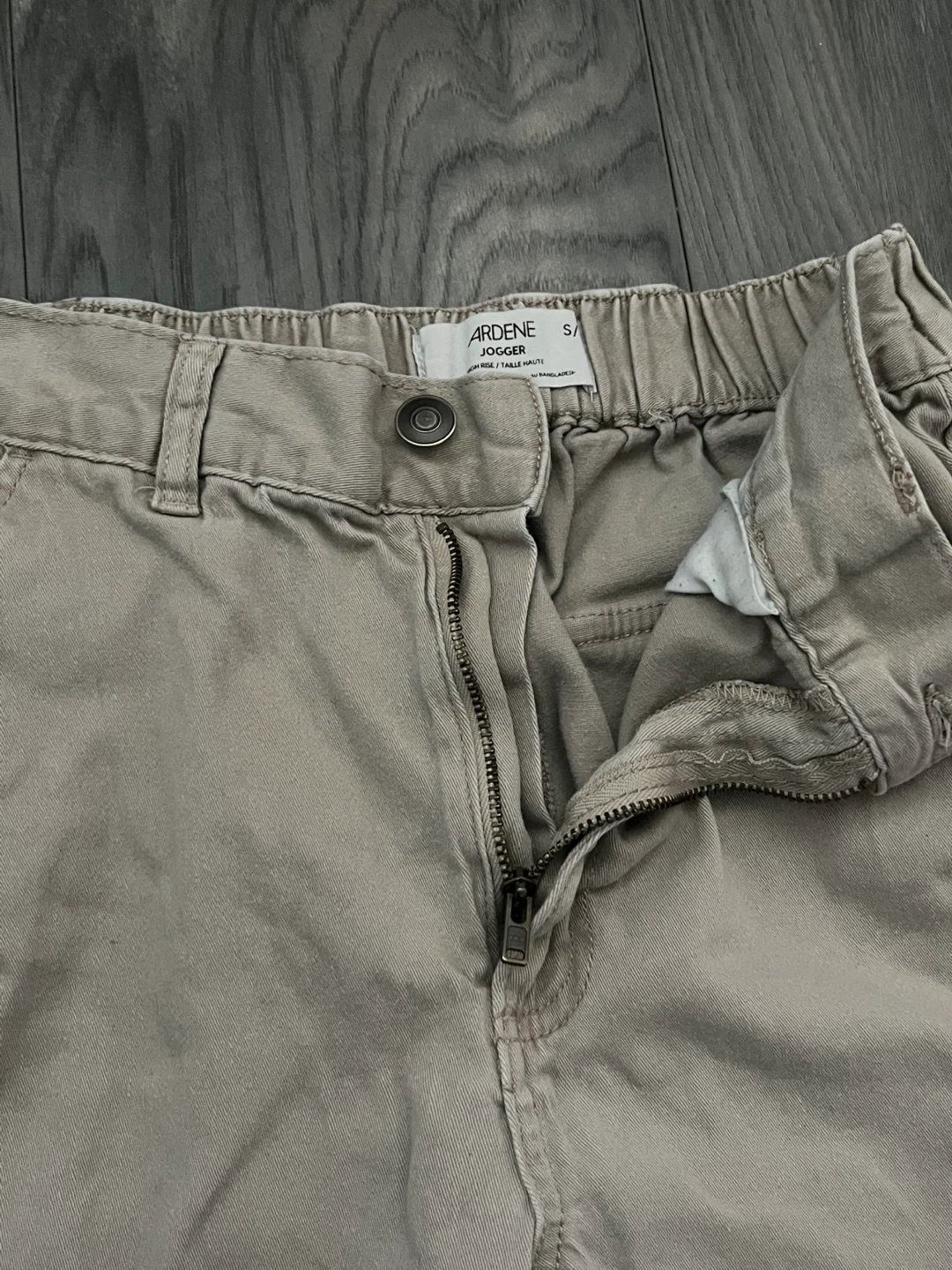 Beige Cotton Cargo Pants | Women - photo 4