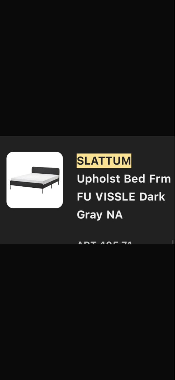 IKEA SLATTUM Upholstered Bed Frame - photo 3