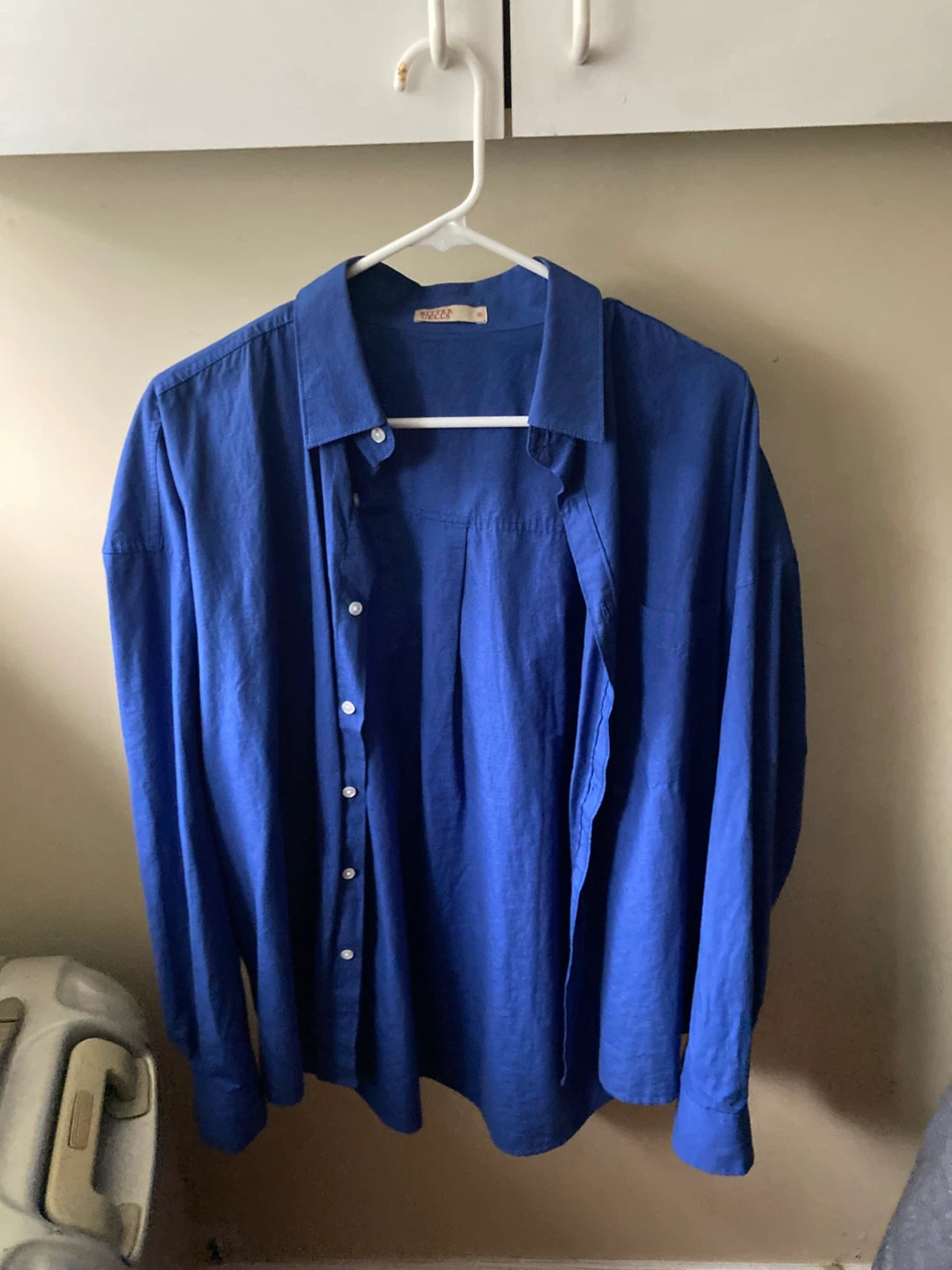 Blue Button-Up Shirt