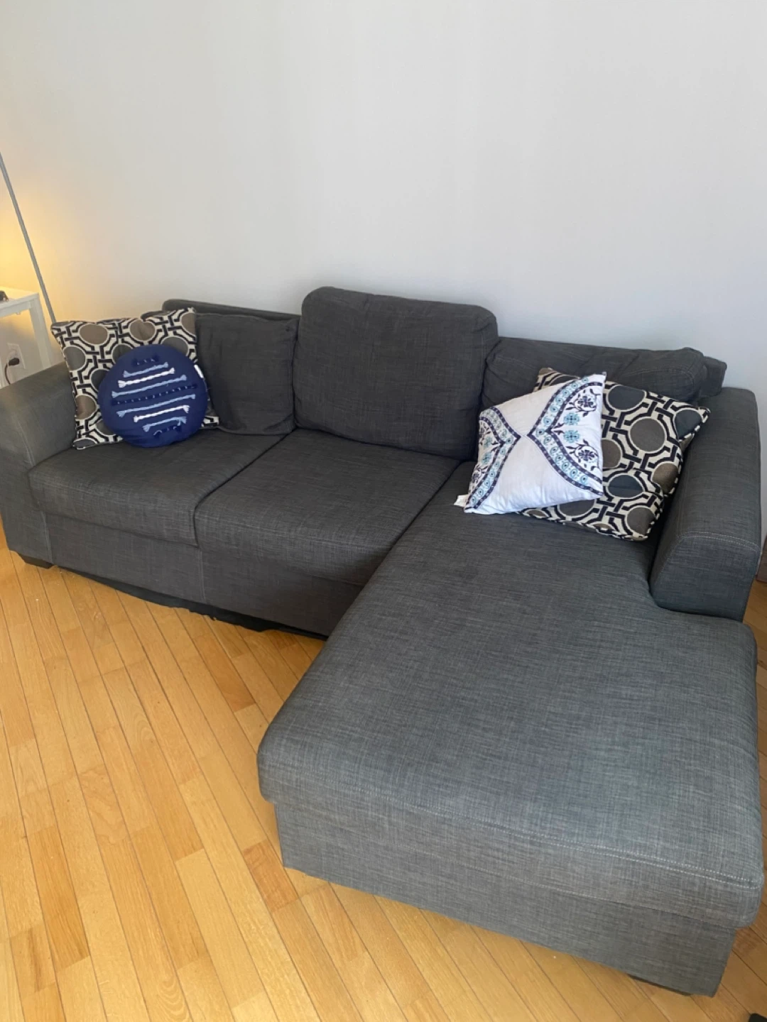 Move Out Sale - Grey Sectional Sofa with Chaise
