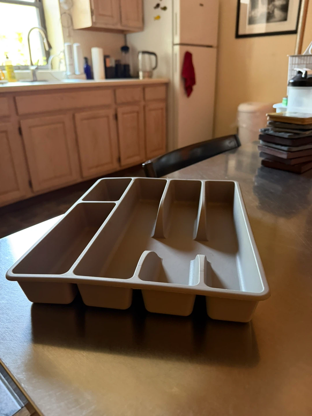 Tan Plastic Utensil Organizer Tray - photo 2