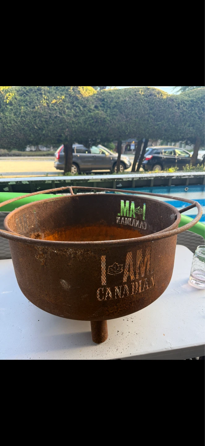 I AM CANADIAN fire pit
