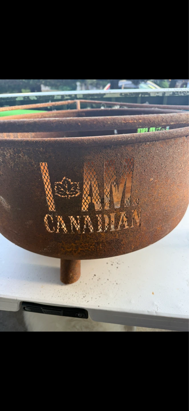 I AM CANADIAN fire pit - photo 2