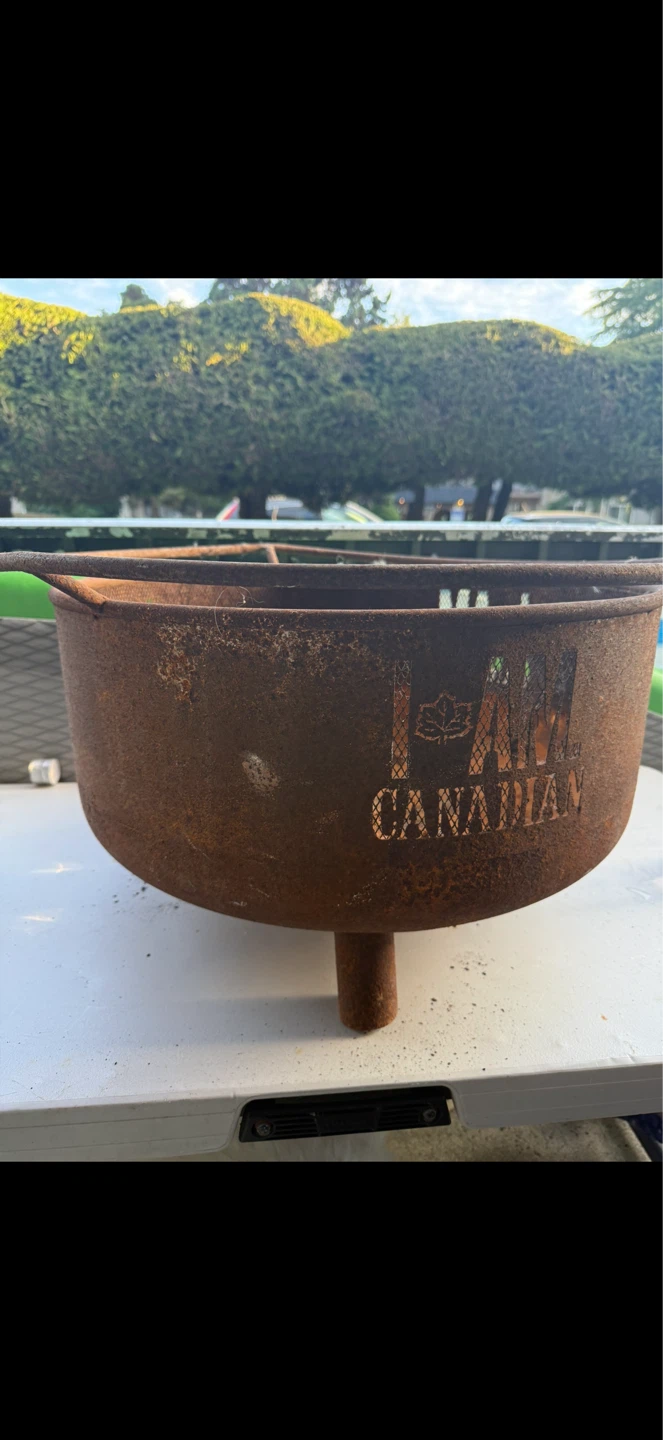 I AM CANADIAN fire pit - photo 5