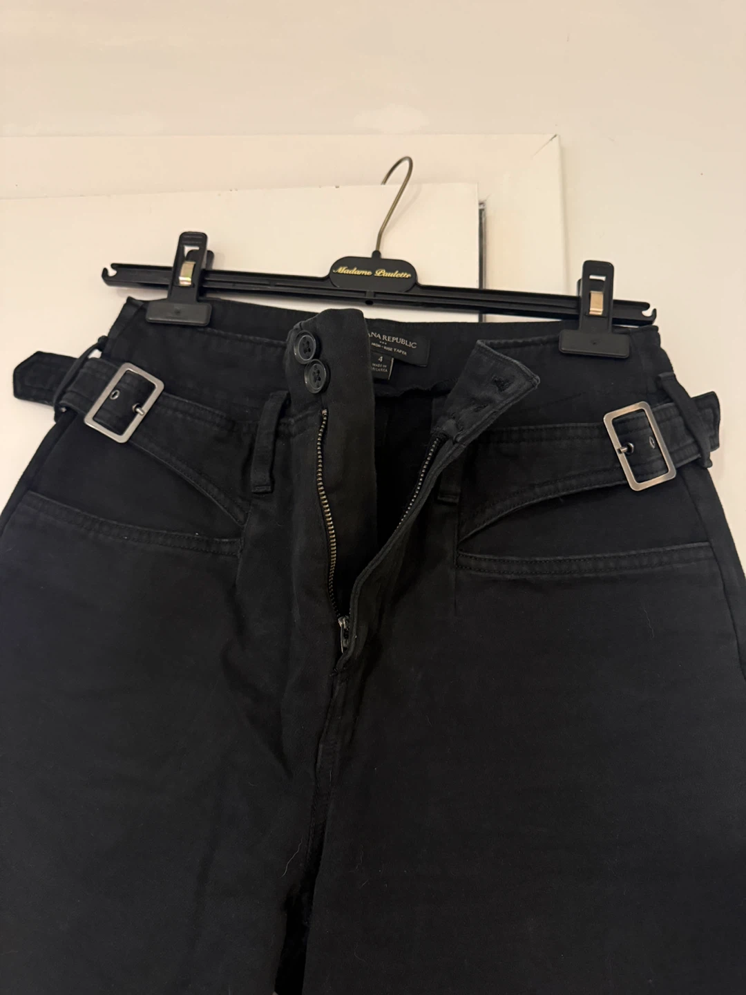 Banana Republic Black Ultra High-Rise Taper Pants Size 4 - photo 2