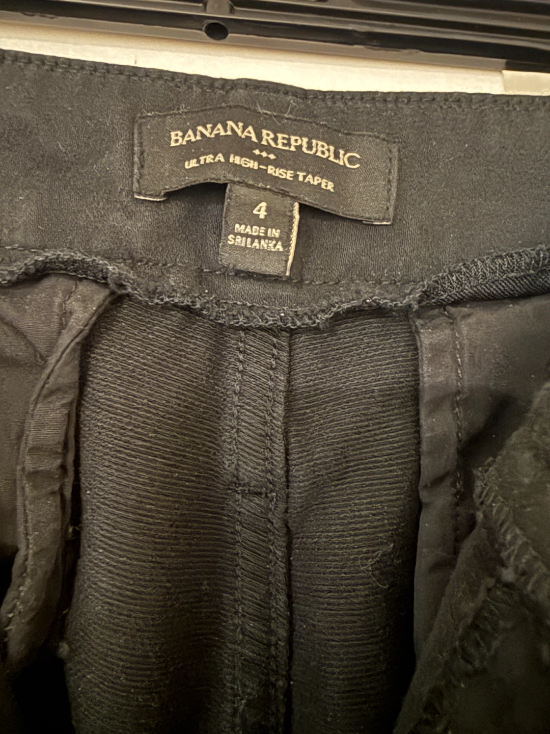 Banana Republic Black Ultra High-Rise Taper Pants Size 4 - photo 3