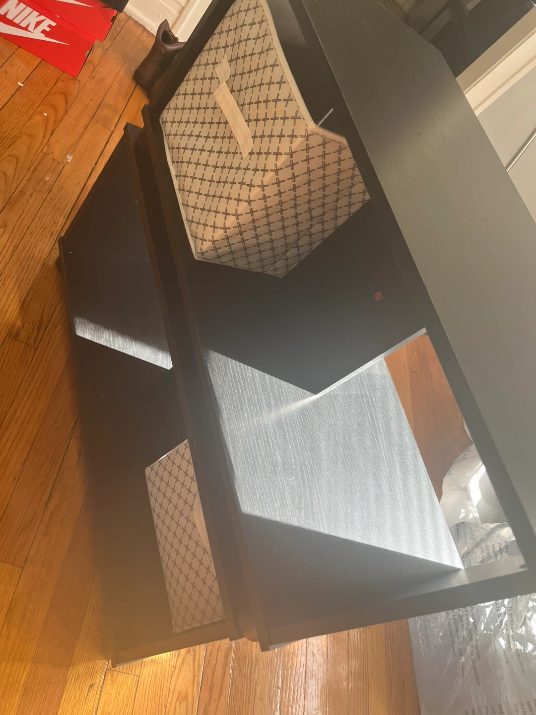 Black Storage Cube Organizer with Fabric Bins - photo 5
