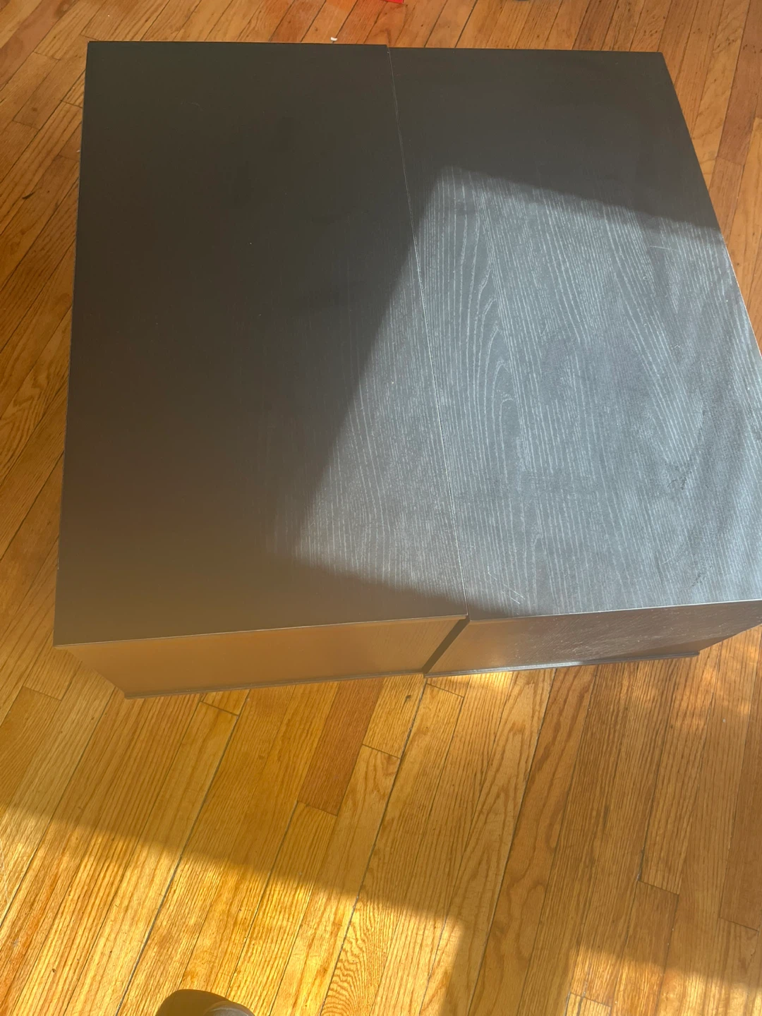 Black Storage Cube Organizer with Fabric Bins - photo 2