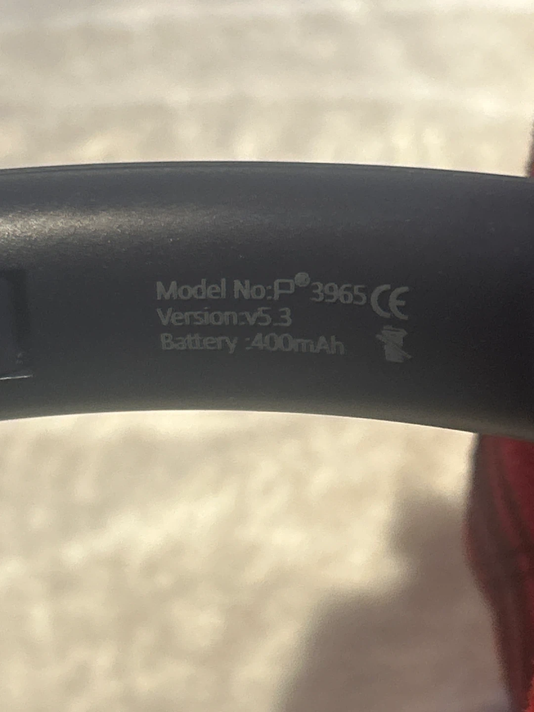Black Wireless Headphones Model P3965 - photo 2