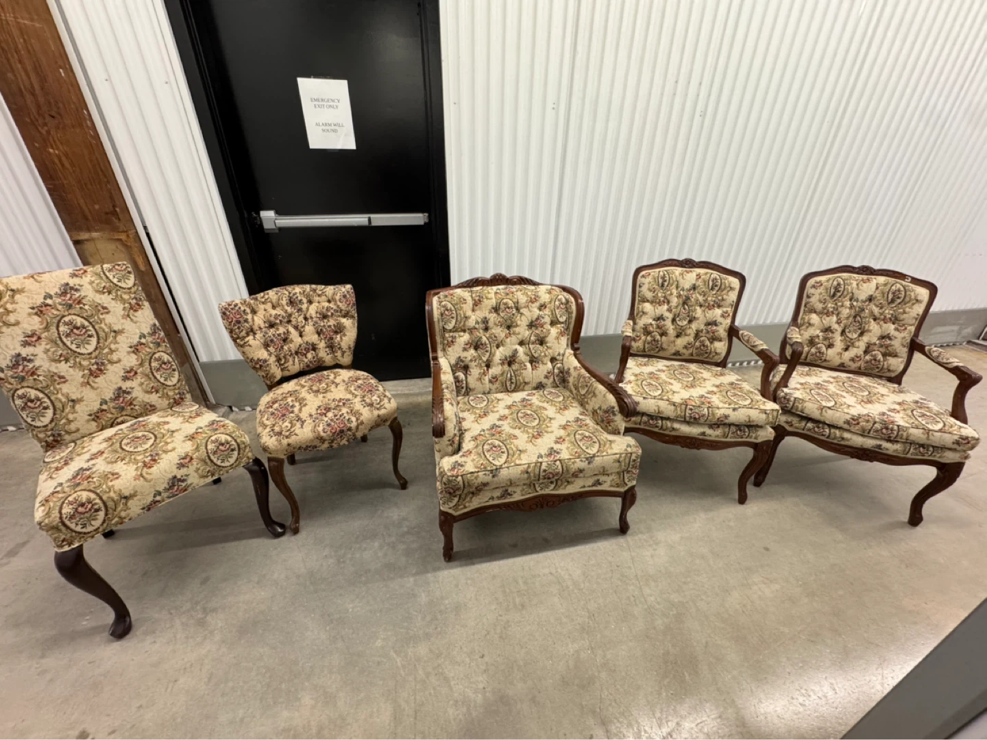 Vintage Upholstered Dining Chairs and Armchairs Set - photo 3