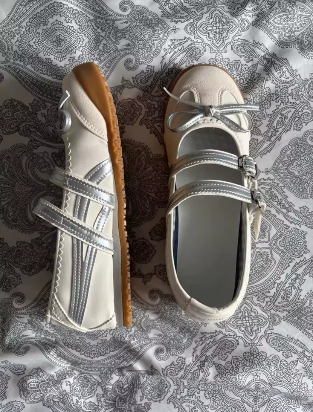 Ballet flats - White/Silver - photo 2